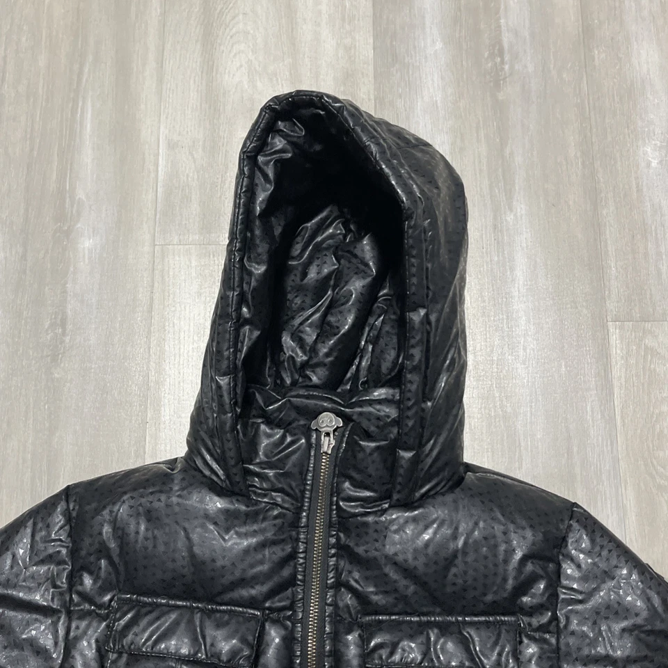 Abrigo Appaman Kids Puffer Flurry - Negro Brillante - Talla 8 Niños Pequeños Foto 3 de 4