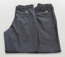 LOT OF 2 Cintas Comfort Flex 945-33 Men Women Sz 30X28.5 Gray Uniform Work Pant