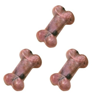 3pcs Handcraft Crystals Dog Bone Ornaments Accessory for Art and Craft Lovers