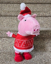 Christmas Holiday 14 Peppa Pig Plush Musical, Dances, Lights Up