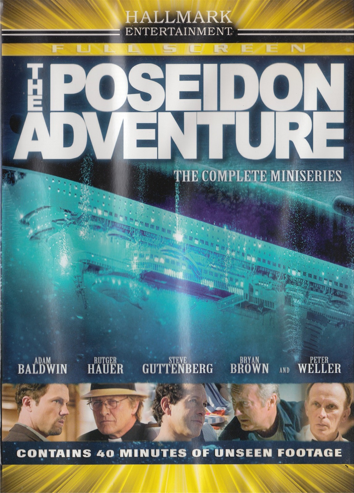 The Poseidon Adventure Miniseries Adam Baldwin Rutger Hauer NEW Region 1 DVD