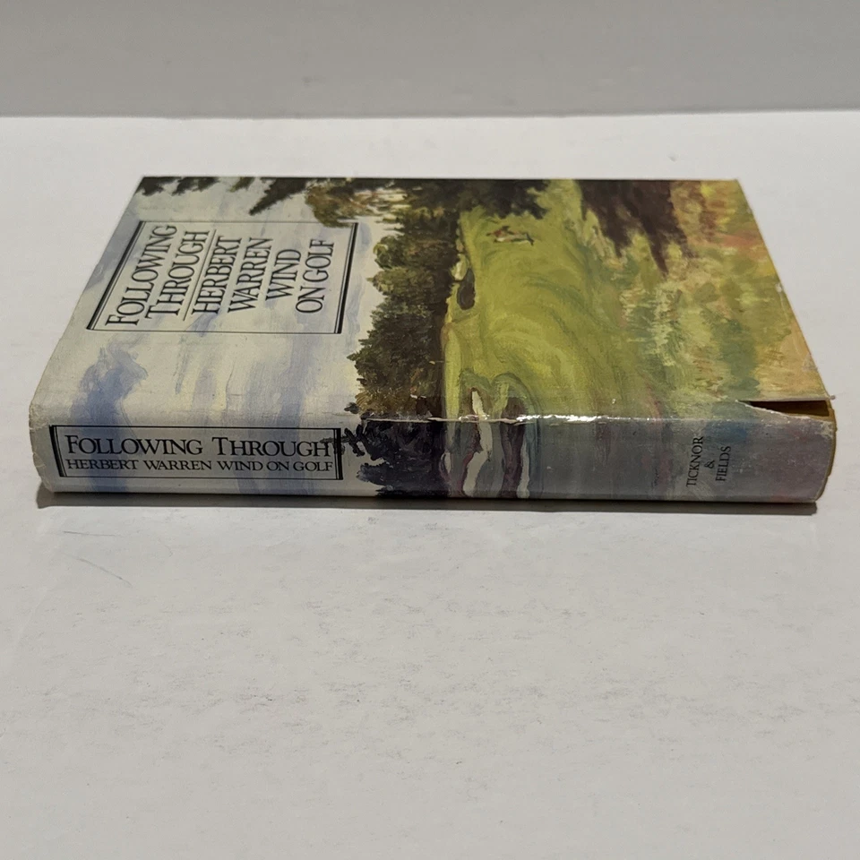 Herbert Warren Wind: Following Through, Golf Essays 1985 First Print 1st HC BOOK - Image 2 of 4