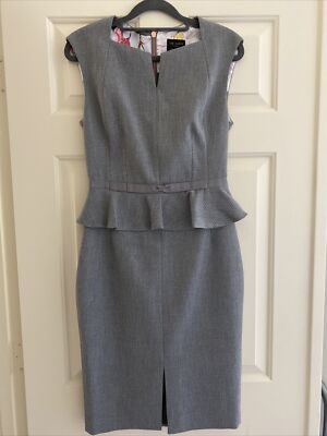 ted baker grey bolsa with bow