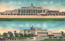 Vintage Postcard 1954 View of Terminal Washington National Airport Washington DC