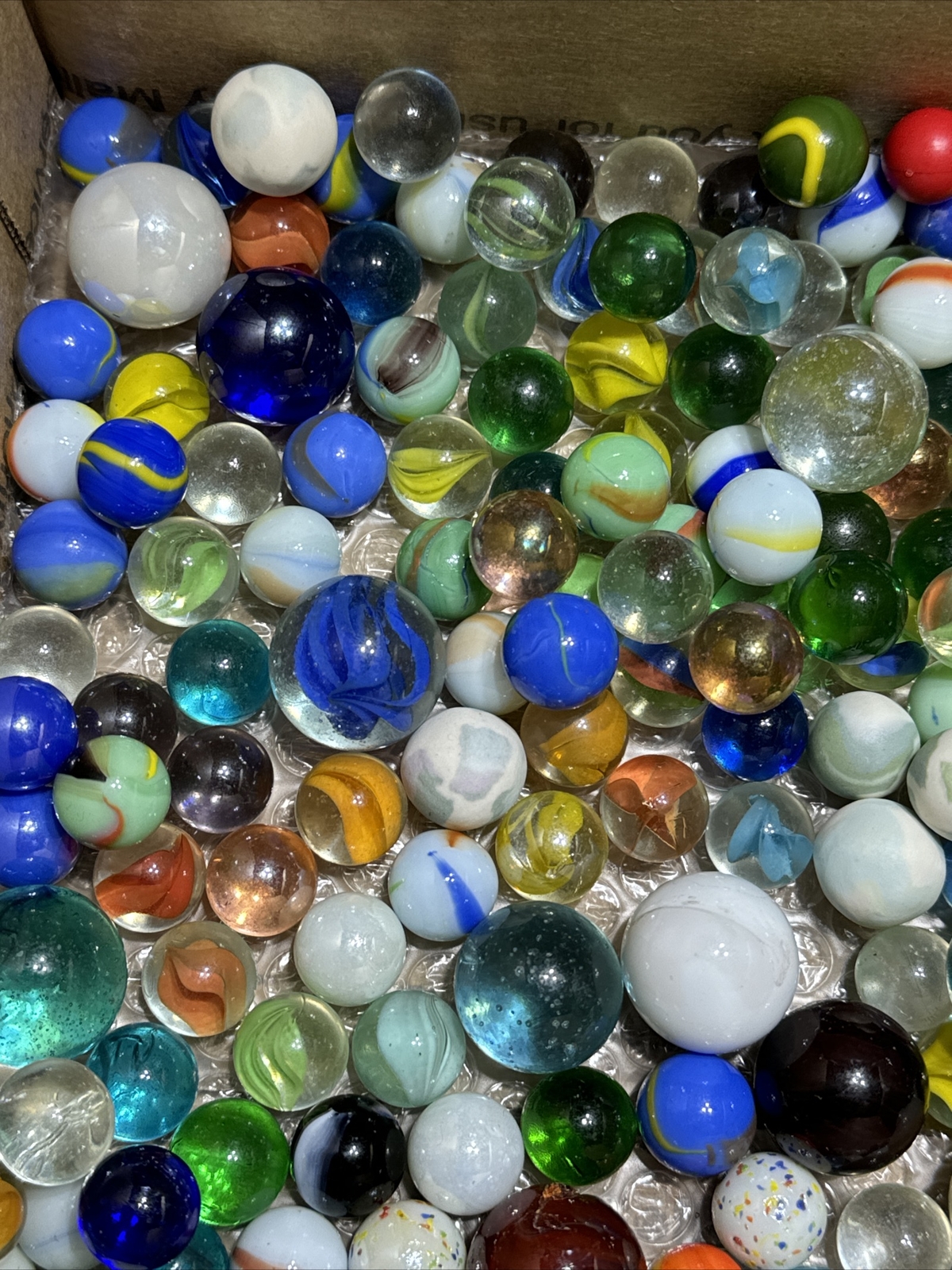 Approximately 8 Lbs vintage hand blown marbles eBay