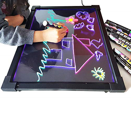 Sensory Acrylic LED Message Writing Board Illuminated Light Dry Erase Board Kids eBay