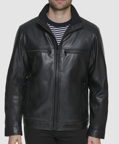 $226 Calvin Klein Men's Black Faux 