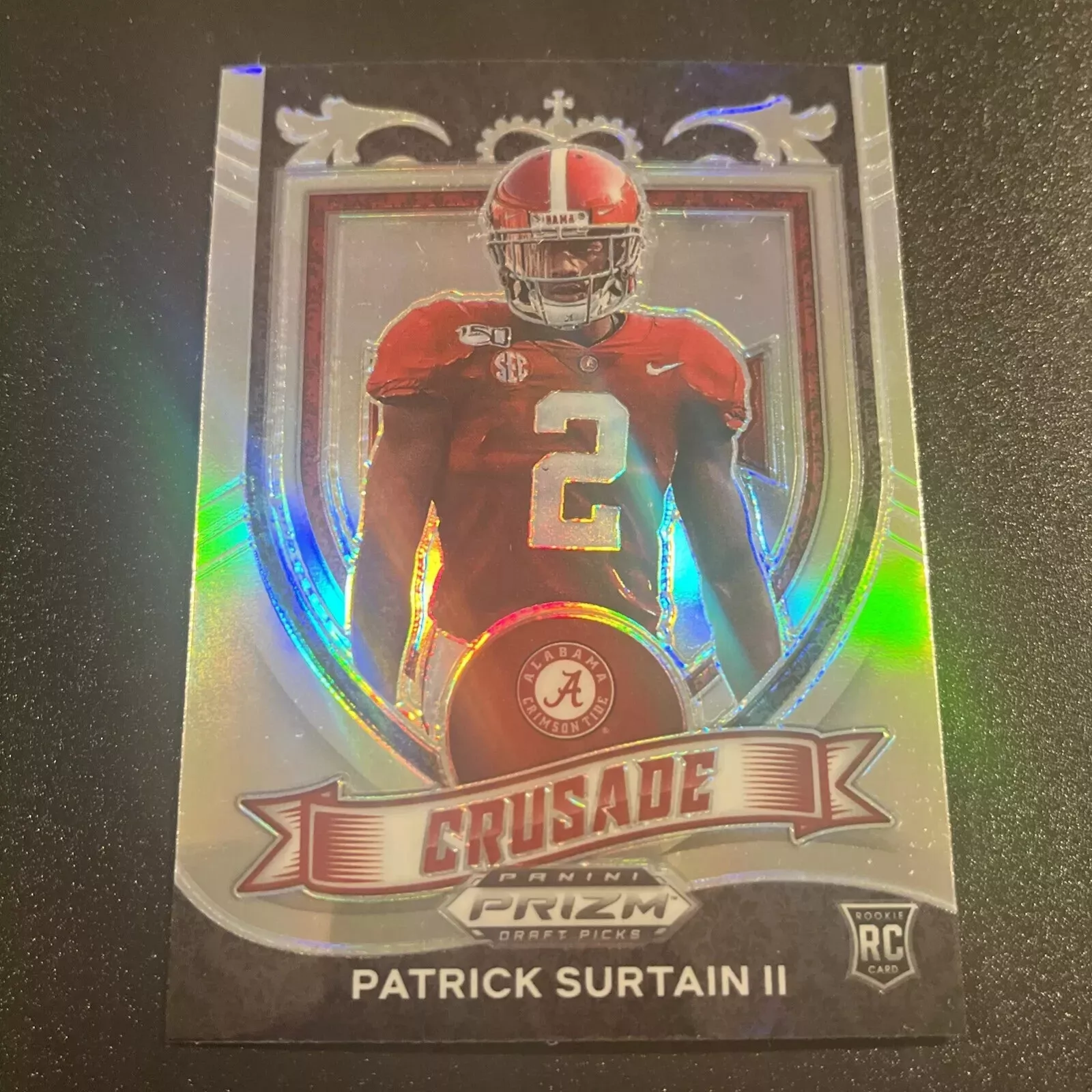 2021 Panini Prizm Draft Picks - Crusade Silver Foil #178 Patrick Surtain II (RC)