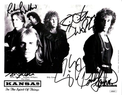 Kansas Band Signed Autograph 8X10 Photo Walsh Steinhardt