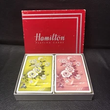 Vintage Hamilton Playing Cards, 2 Decks In Original Box 