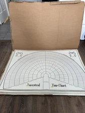 Vintage Unused Ancestral Fan-Chart Paper Ephemera Collectible Geneology Lot 44