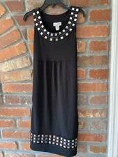Limited Too Girls Kids Black Embroidered Dress Sparkling Party Holidays Size 12
