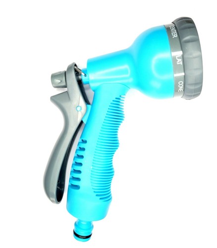 Garden Spray Nozzle Water Gun Hose Pipe 8 Function Multi Pattern & Connector Set - Picture 10 of 10