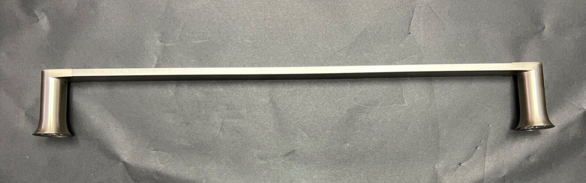 Moen Genta 24-Inch Towel Bar – Brushed Nickel With Spot Resist Finish, Modern Bathroom Style