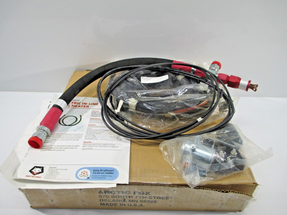 ARCTIC FOX 12V 150W HOTLINE DIESEL FUEL HEATER KIT SEMI TRACTOR