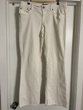 tommy hilfiger corduroy pants ivory off white 14