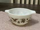 Vintage Pyrex Early American 1.5 Pint Cinderella Mixing Bowl Brown /White