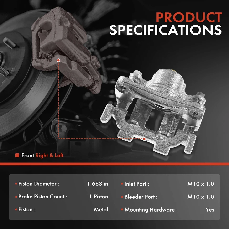 4 шт передних и задних тормозных суппорта с кронштейном для INFINITI G25 G37 M35 M37 M45 Q70L - Изображение 3 из 4