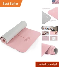 Lightweight Anti-Tear Pilates Mat – Double-Sided Non-Slip 1/4" Thick Design