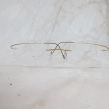 Silhouette Eyeglasses Frame Unisex Adults Brown Metal Rimless Wrap 55-17-140