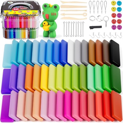 46 Farben Modelliermasse Set - Sichere Knete für kreativen Spaß im Kinderzimmer