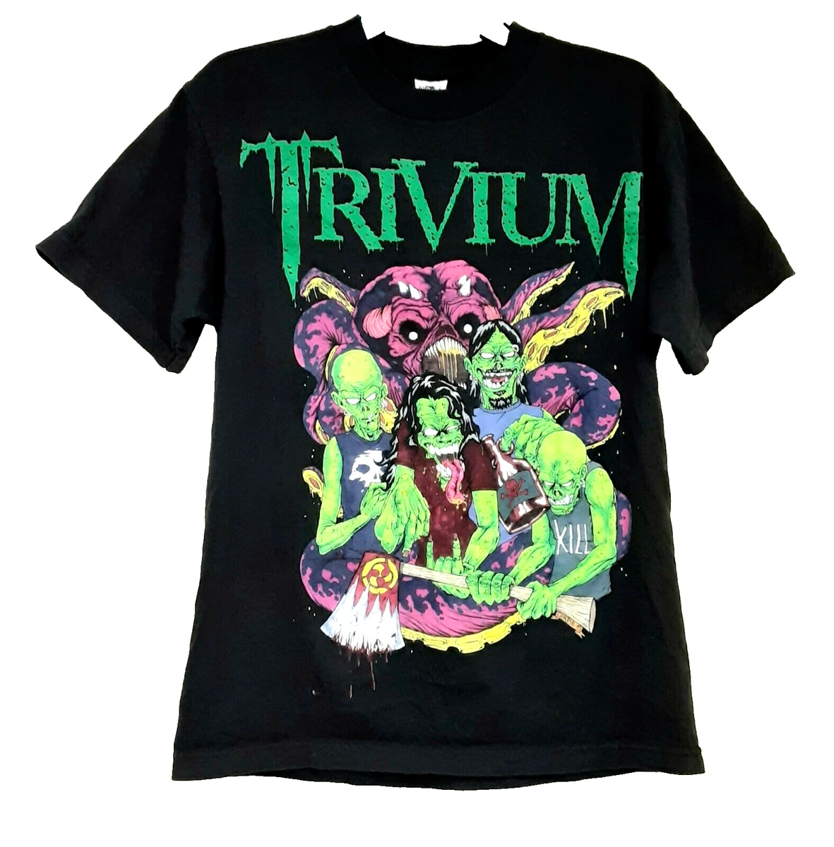 TRIVIUM ヘヴィメタ バンド ワールドツアー 2007 半袖Tシャツ Trivium Shirt for sale - eBay