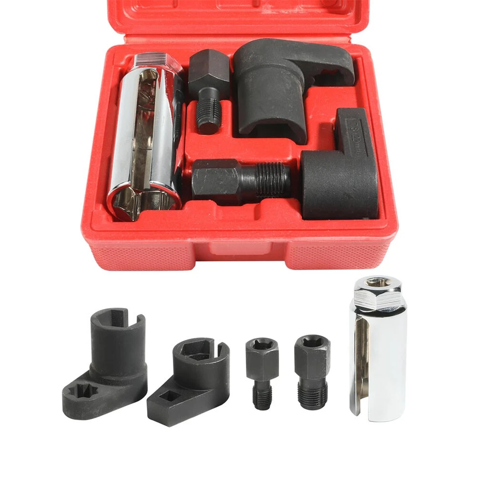 Automotive O2 Oxygen Sensor Socket Offset Wrench Remover Tool Thread Chaser Tool - Image 3 of 4