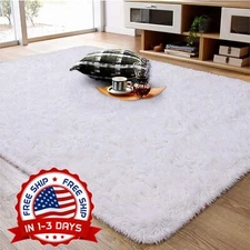 Alfombras White Grande 4x6 Feet Para Salas De Casa Moderna Habitacion NUEVO US