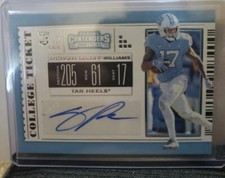 2019 Panini Contenders Draft Anthony Ratliff-Williams Autograph Rookie Card