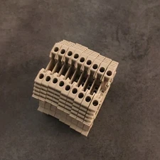 Weidmuller  WDU 2.5  Terminal Block Din Rail Mount Lot of 9