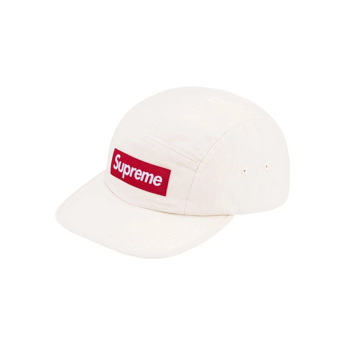 Casquette de camp en sergé chino lavé suprême naturelle   24SS  