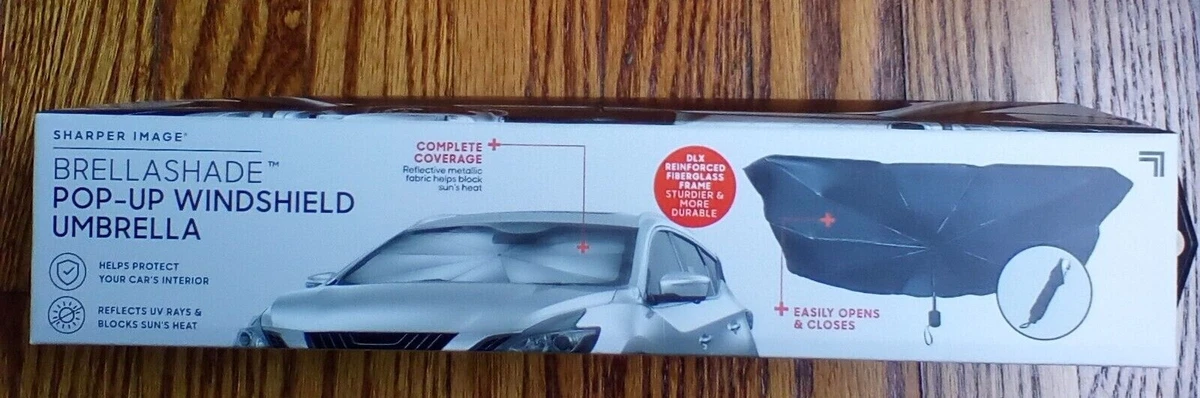 Sharper image brellashade deluxe sale windshield sun shade umbrella