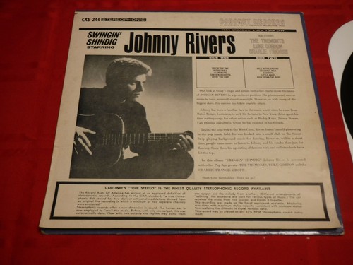 Swingin' Shindig 1964 LP Johnny Rivers The Tremonts Coronet CXS-246 Rock 'N Roll - Picture 7 of 8