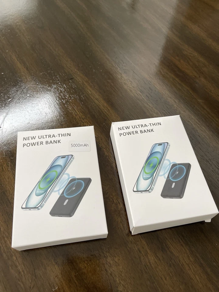 Banco de alimentación 10000 mAh Magsafe inalámbrico personalizado grabado láser Foto 4 de 4