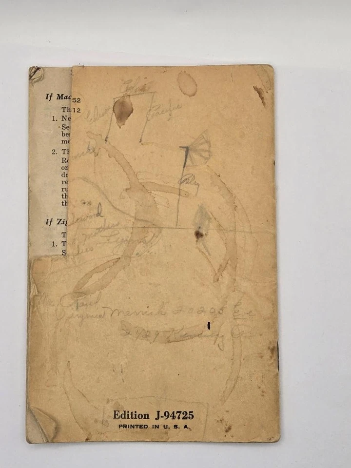 Instrucciones para máquina de coser rotativa eléctrica Kenmore folleto manual de colección Foto 2 de 4