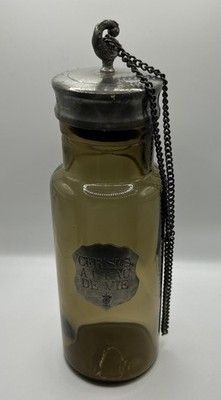 Antique French cherry brandy / liqueur / kirsch bottle - CERISES A L EAU DE VIE