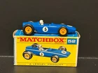Matchbox Lesney #52B-3 - 1965 BRM Racing Car (Blue #5) w/Original Type F Box