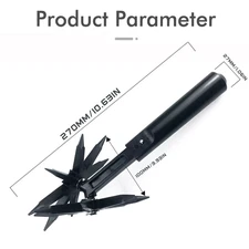 2 in 1 Garden Rotary Cultivator Garden Soil Scarifier Tool Lawn Scarifier Rotary