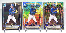 2026 Bowman & Mega Jesus Made #BCP-96 Chrome Prospect Base & Refractors Lot of 3