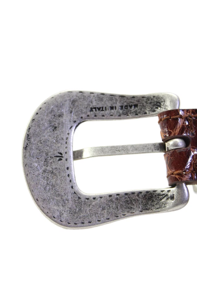 Cinturón con hebilla Tardini para hombre deportivo óxido genuino cocodrilo americano 1" talla 38 Foto 4 de 4