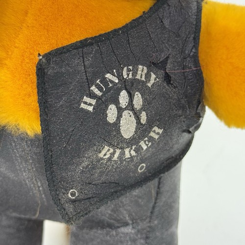 VINTAGE 1981 Garfield Dakin Hungry Biker Plush Stuffed Animal Motorcycle 10” 90s - Picture 6 of 9