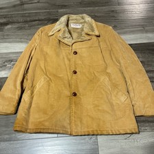 Vintage 80s Mcgregor Coudroy Faux Fur Beige Jacket   Size: 44
