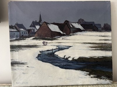 GERMAN OIL PAINTING BY ARTIST MAXIMILLIEN KLIEN VON DIEPOLD