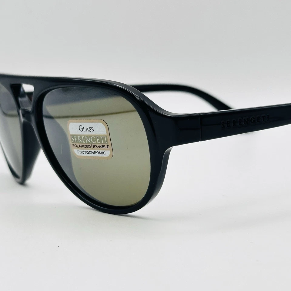 Serengeti Sunglasses For Women And Men Oval Brown Polarized Photochromic Giorgio - Image 4 of 4