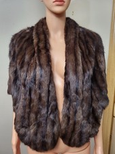 Vintage Genuine Mink Cape Stole Extremely Soft