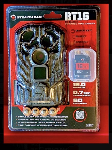 Stealth Cam BT16 INFRARED Trail Camera, 60ft RANGE,0.7Sec SPEED Inc 16GB SD Card - Picture 11 of 24