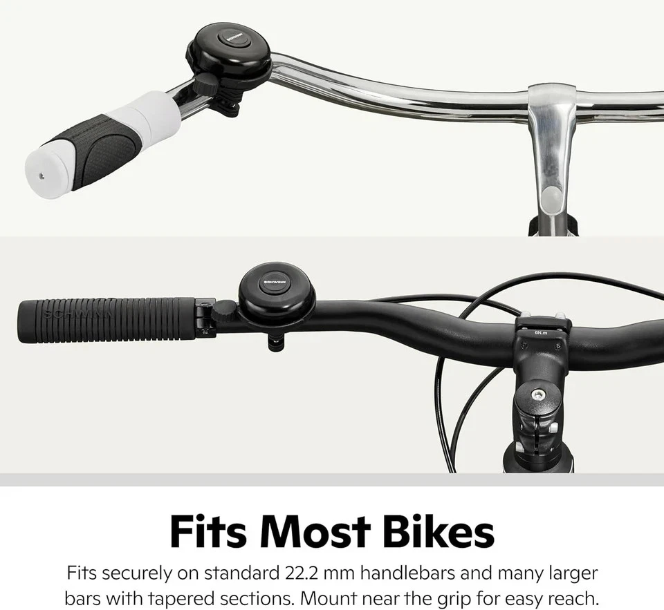 Schwinn Classic Black Bike Bell, Bicycle Accessories, Kids and Adult Bikes, - Image 2 of 2