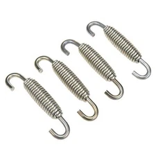 Motorcycle Exhaust Muffler Spring Stainless Steel Spring Hooks, 58mm Total 
