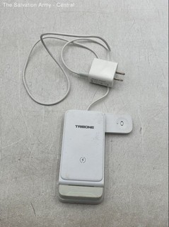 Tribone White 3 In 1 Foldable Wireless Portable Charging Station With Charger