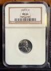 1943-S Lincoln Wheat Cent NGC MS-66. Superb Gem